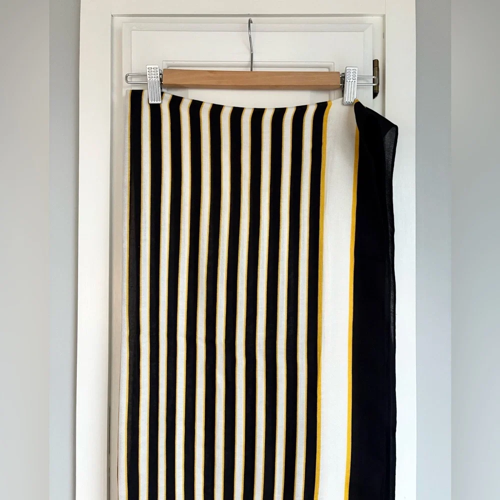 NWT Kate Spade New York || Botanical Stripe Oblong Scarf - Picture 4 of 11